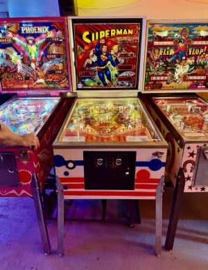 Atari Superman widebody pinball machine