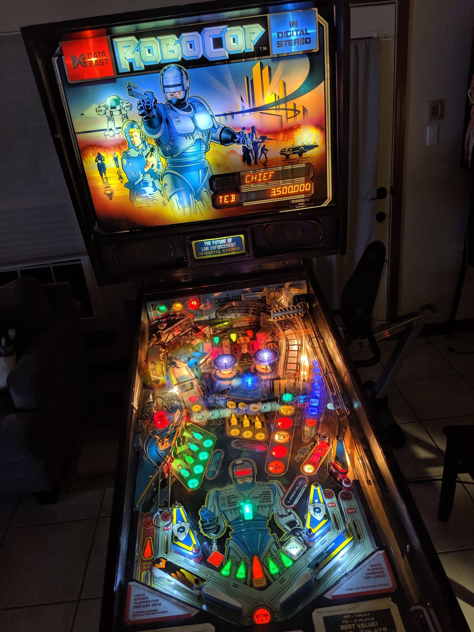 Data East Robocop pinball machine (Refurbished) - Image 1