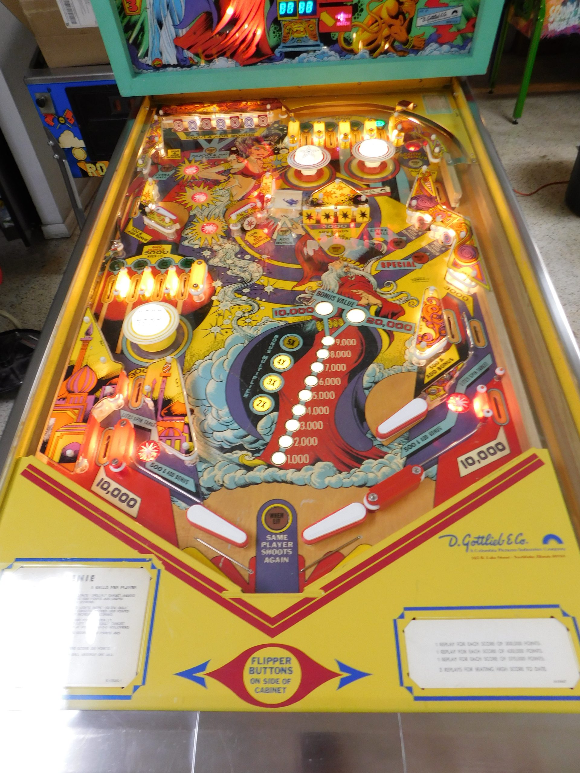 1979 Gottlieb Genie (Refurbished) - Image 6